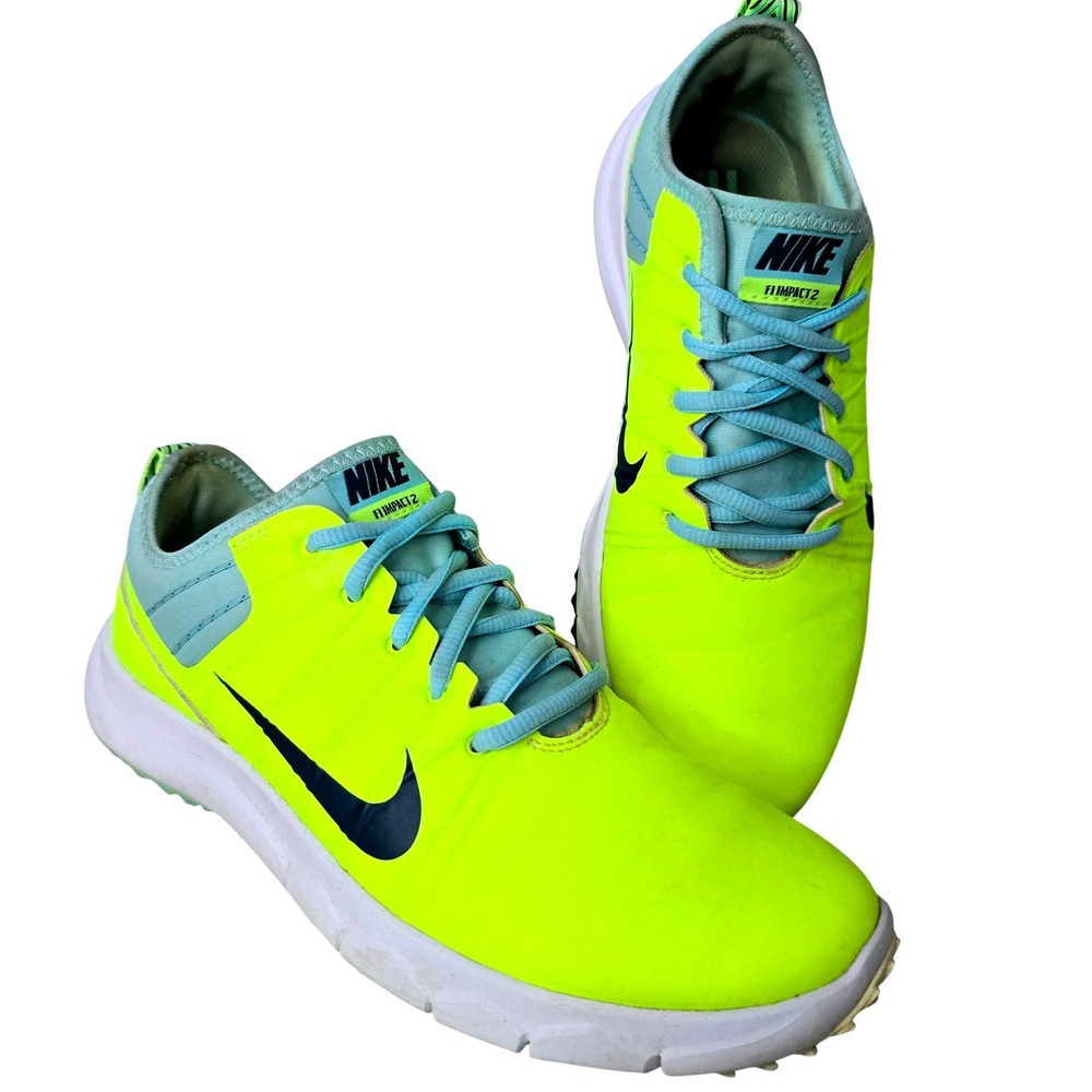 Nike FI Impact 2 Women's Size 7 Spikeless Golf Shoes Volt‎ Teal 776093-700